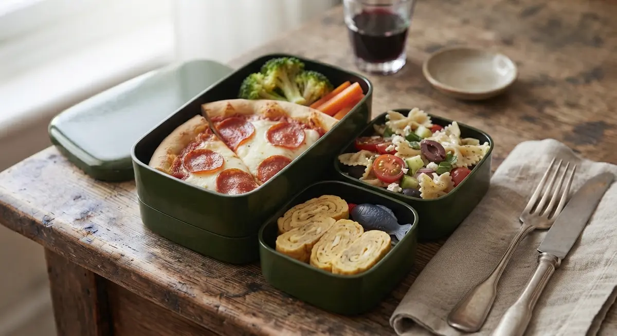 Leftover Pizza Bento Lunchbox